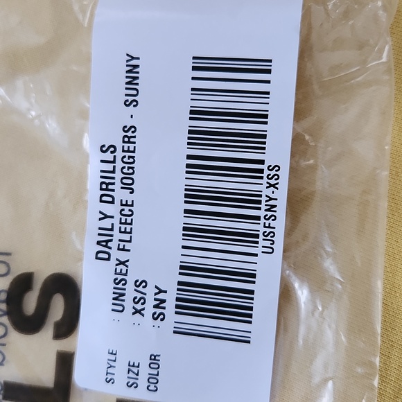 Daily Drills Yellow Sweatpants XS/S - Picture 13 of 14